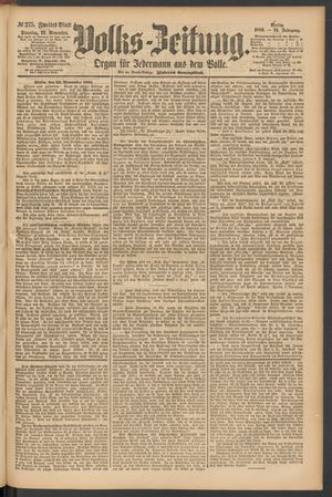 Volks-Zeitung vom 23.11.1886