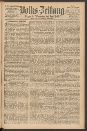 Volks-Zeitung vom 26.11.1886
