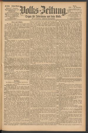 Volks-Zeitung vom 01.12.1886