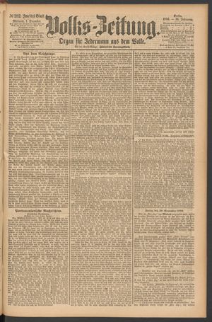 Volks-Zeitung vom 01.12.1886