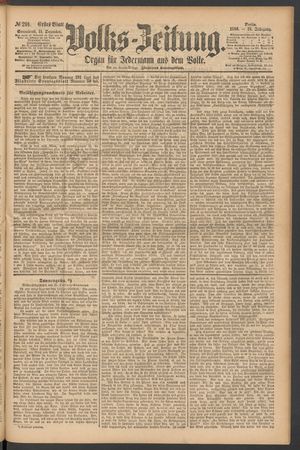 Volks-Zeitung vom 11.12.1886