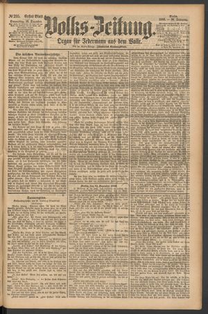 Volks-Zeitung vom 16.12.1886