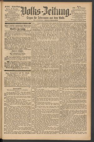 Volks-Zeitung vom 17.12.1886