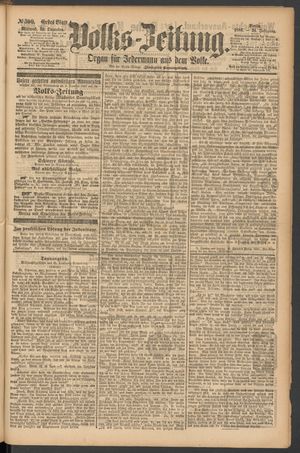Volks-Zeitung vom 22.12.1886