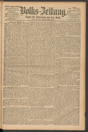 Volks-Zeitung vom 22.12.1886