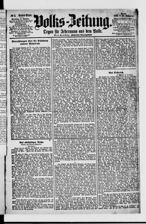 Volks-Zeitung vom 04.01.1887