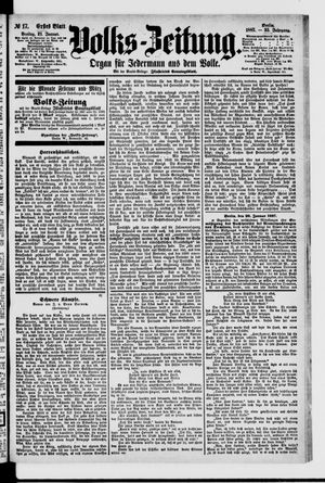 Volks-Zeitung vom 21.01.1887