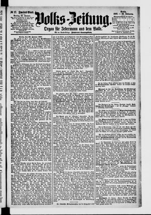 Volks-Zeitung vom 21.01.1887