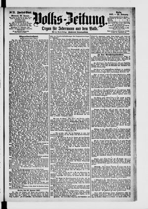 Volks-Zeitung vom 26.01.1887