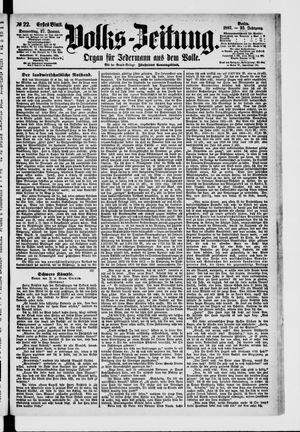 Volks-Zeitung vom 27.01.1887