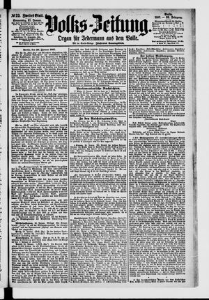 Volks-Zeitung vom 27.01.1887