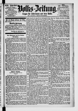 Volks-Zeitung vom 28.01.1887