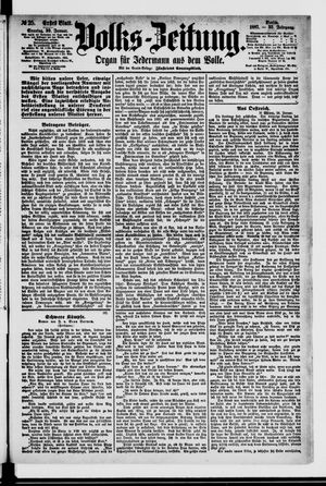 Volks-Zeitung vom 30.01.1887