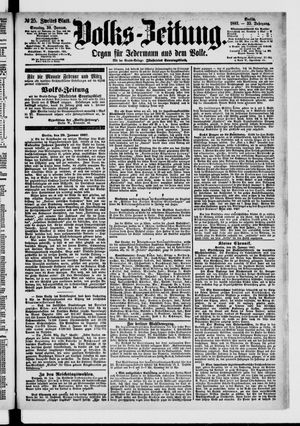 Volks-Zeitung vom 30.01.1887