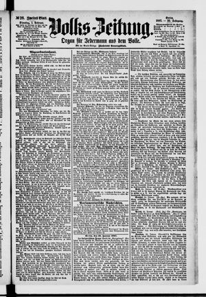 Volks-Zeitung vom 01.02.1887