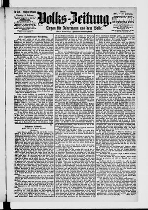 Volks-Zeitung vom 08.02.1887