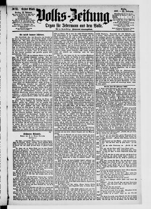 Volks-Zeitung vom 11.02.1887