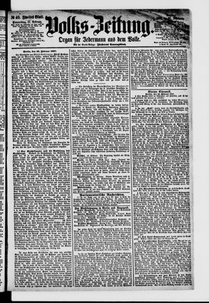 Volks-Zeitung vom 17.02.1887