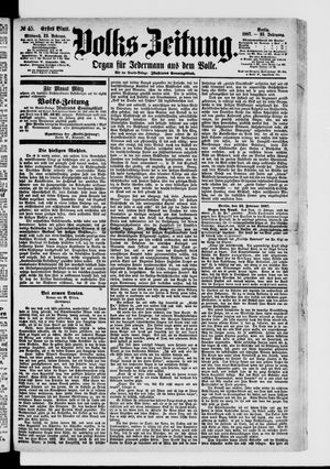 Volks-Zeitung vom 23.02.1887