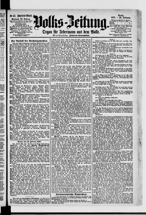 Volks-Zeitung vom 23.02.1887