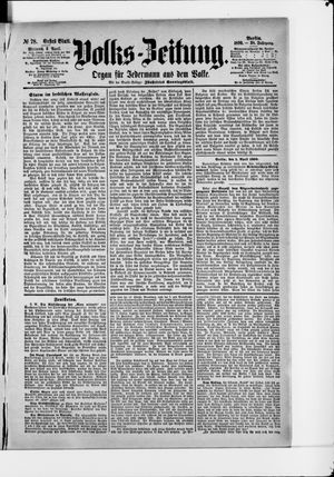 Volks-Zeitung on Apr 2, 1890