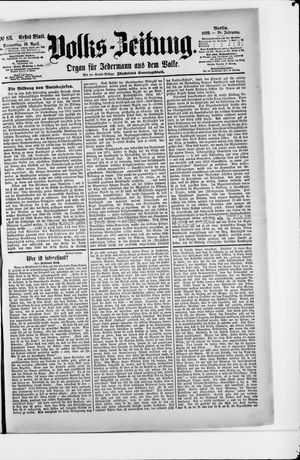 Volks-Zeitung vom 10.04.1890