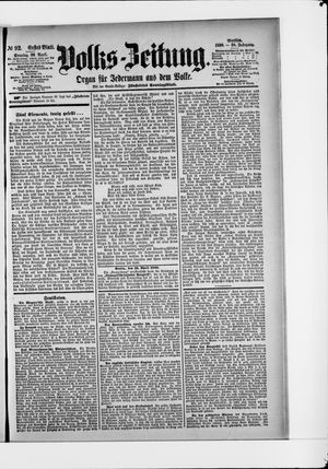 Volks-Zeitung vom 20.04.1890