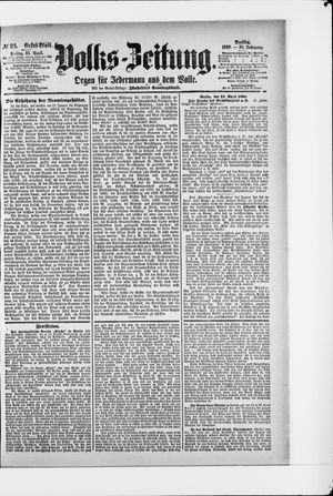 Volks-Zeitung vom 25.04.1890