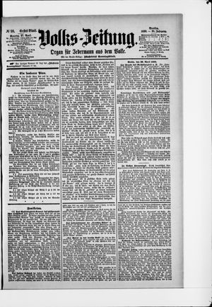 Volks-Zeitung vom 27.04.1890