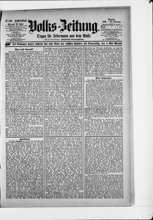 Volks-Zeitung vom 30.04.1890