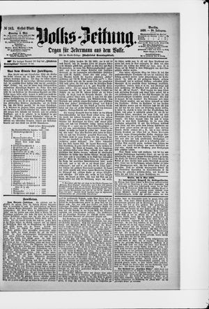 Volks-Zeitung vom 04.05.1890