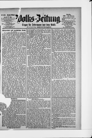 Volks-Zeitung vom 09.05.1890