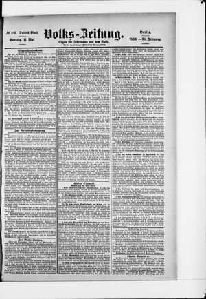 Volks-Zeitung vom 11.05.1890