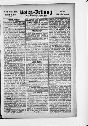 Volks-Zeitung vom 21.05.1890