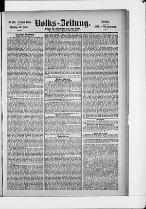 Volks-Zeitung vom 13.06.1890