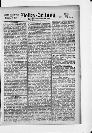 Volks-Zeitung on Jun 18, 1890