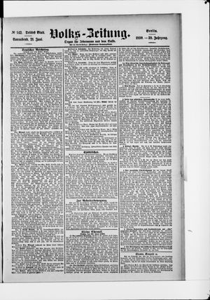 Volks-Zeitung vom 21.06.1890