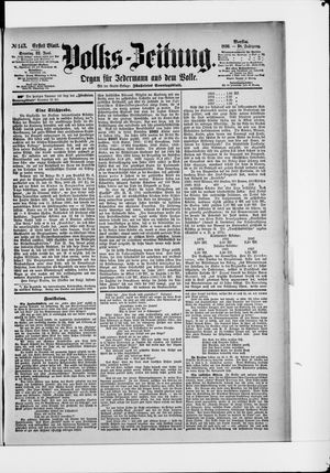 Volks-Zeitung vom 22.06.1890