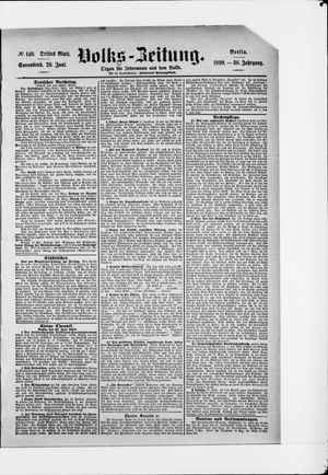 Volks-Zeitung vom 28.06.1890
