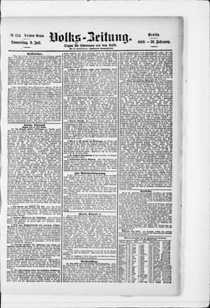 Volks-Zeitung vom 03.07.1890