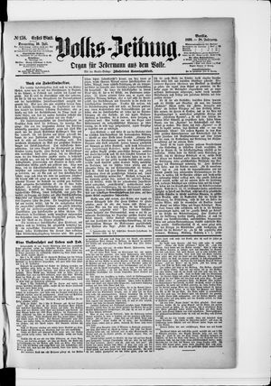 Volks-Zeitung vom 10.07.1890