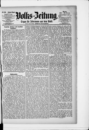 Volks-Zeitung vom 11.07.1890