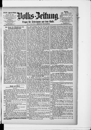 Volks-Zeitung vom 11.07.1890