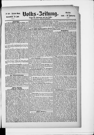 Volks-Zeitung vom 12.07.1890