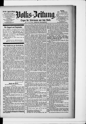 Volks-Zeitung vom 17.07.1890