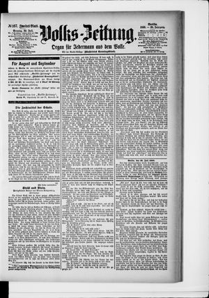 Volks-Zeitung vom 20.07.1890