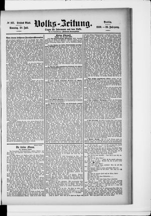 Volks-Zeitung vom 20.07.1890