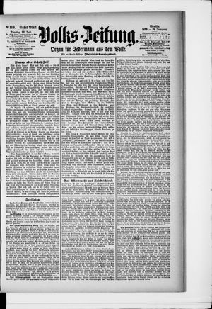 Volks-Zeitung vom 22.07.1890
