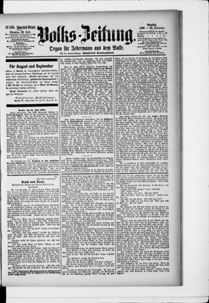 Volks-Zeitung vom 22.07.1890