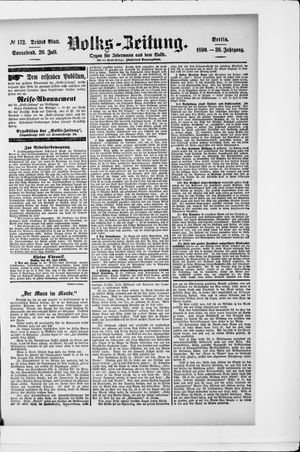Volks-Zeitung vom 26.07.1890